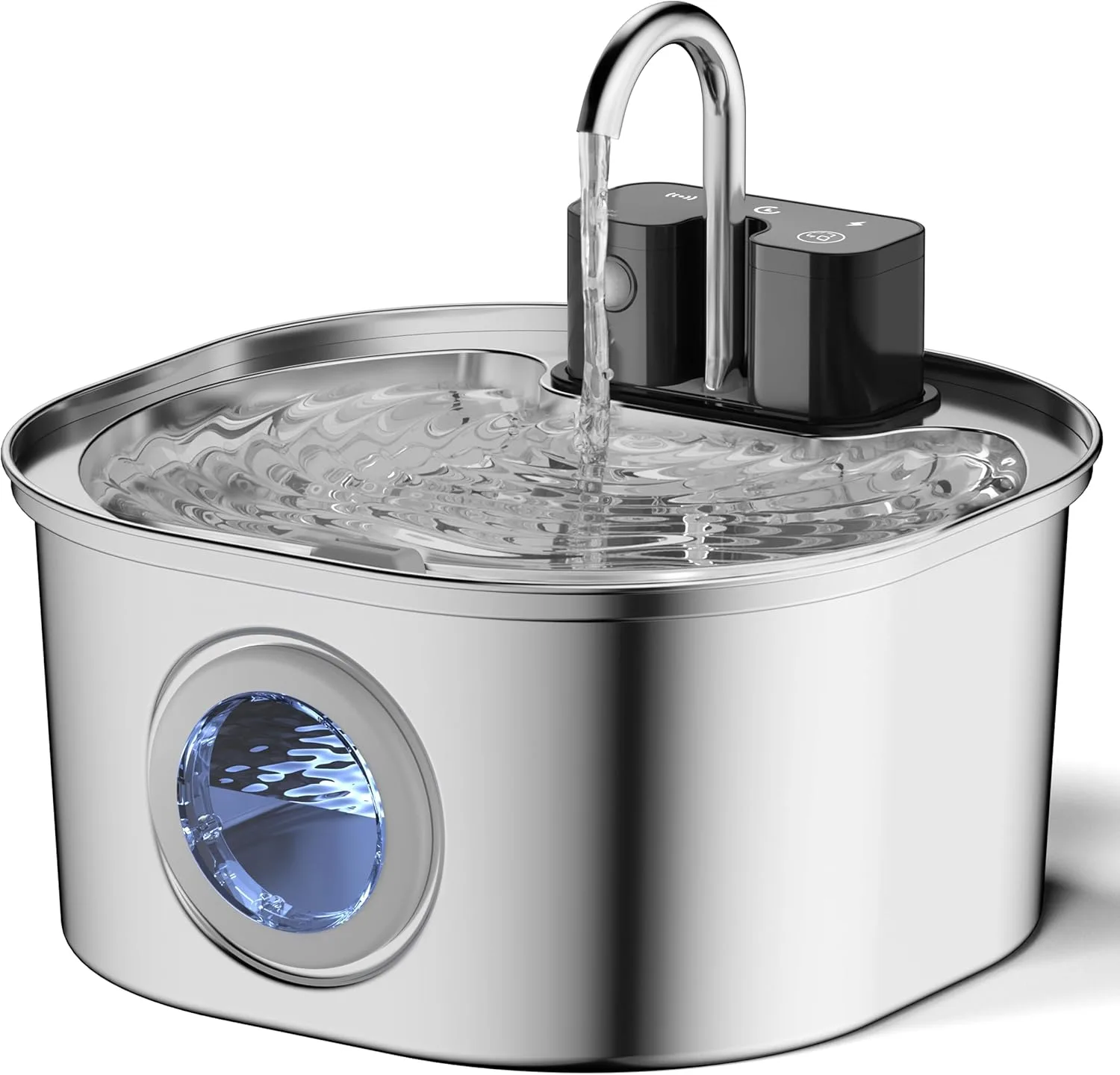 Voluas Wireless Cat Water Fountain Stainless Steel_best_review_1750912474